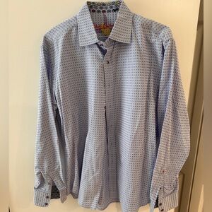 Robert Graham Light Blue Geometric Shirt
